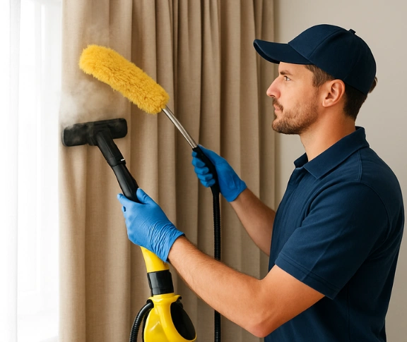 Trusted blind cleaning technician Matty Curtain Cleaning reedy-creek QLD